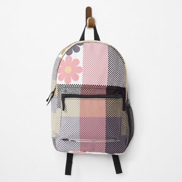 Item preview, Simple floral pattern on soft plaid designed and sold by PowerAntShop.