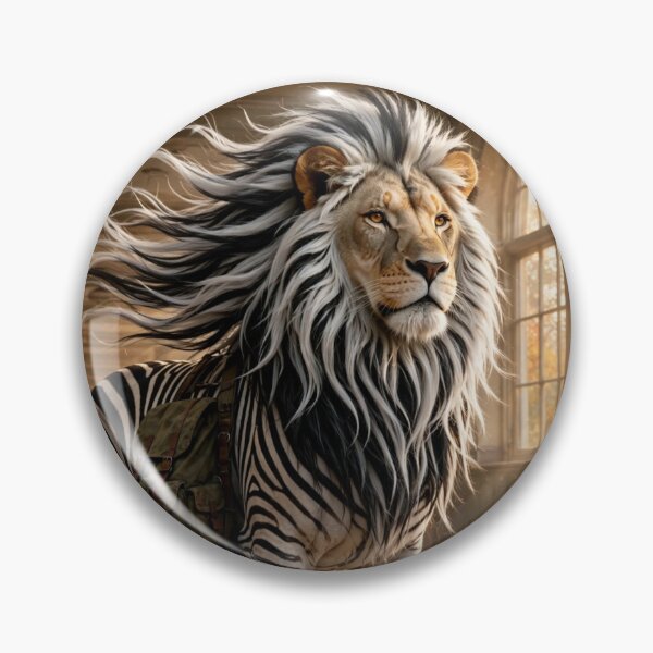 Item preview, The Striped Explorer | Lion Zebra Hybrid Adventure designed and sold by TreatLLC.