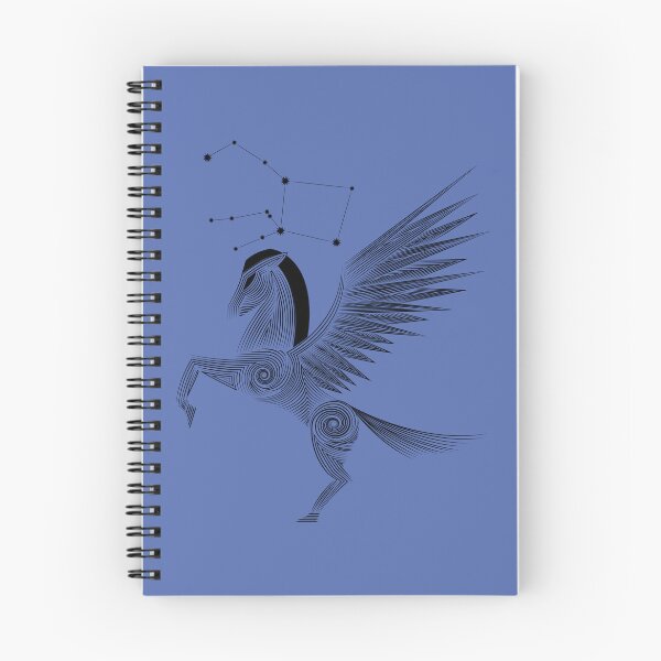 Artikelvorschau, Pegasus-Sternbild, geflügeltes Pferd, Himmelskunst, Schwarz entworfen und verkauft von JAMerArc.