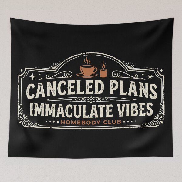 Item preview, canceled plans immaculate vibes - vintage homebody club designed and sold by Uchida Arts ®.