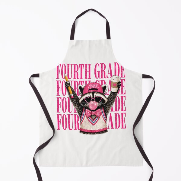 Item preview, Funny Fourth Grade Teacher Feral Raccoon Back To School designed and sold by Apparel-Vortex.