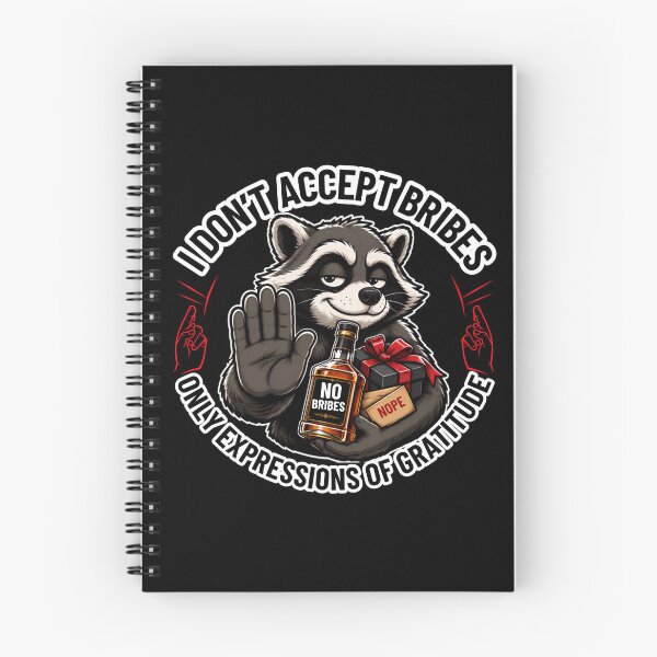 Item preview, I Don't Accept Bribes. Funny Raccoon Gratitude and Sarcasm Design. designed and sold by Creative-Sanc.