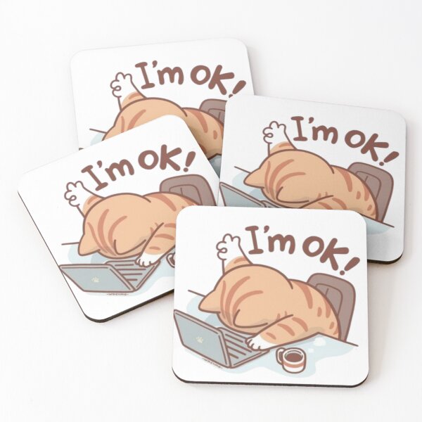 Item preview, Funny Exhausted Orange Cat designed and sold by TeeStyle.mr.