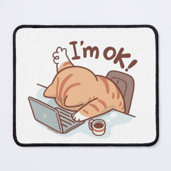 Item preview, Funny Exhausted Orange Cat designed and sold by TeeStyle.mr.