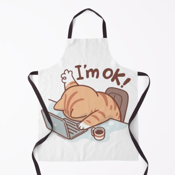 Item preview, Funny Exhausted Orange Cat designed and sold by TeeStyle.mr.