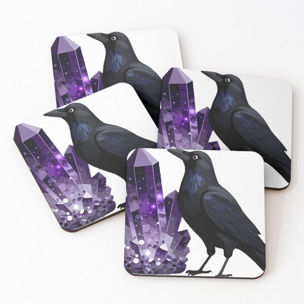 Item preview, Crow Amethyst Crystal designed and sold by IllumeInk.