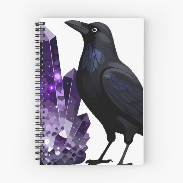 Item preview, Crow Amethyst Crystal designed and sold by IllumeInk.
