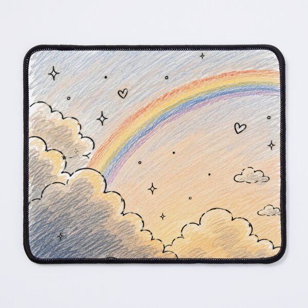 Item preview, Dreamy Pencil Crayon Rainbow: Magical Sky & Starry Night designed and sold by 63Hotpeppers.