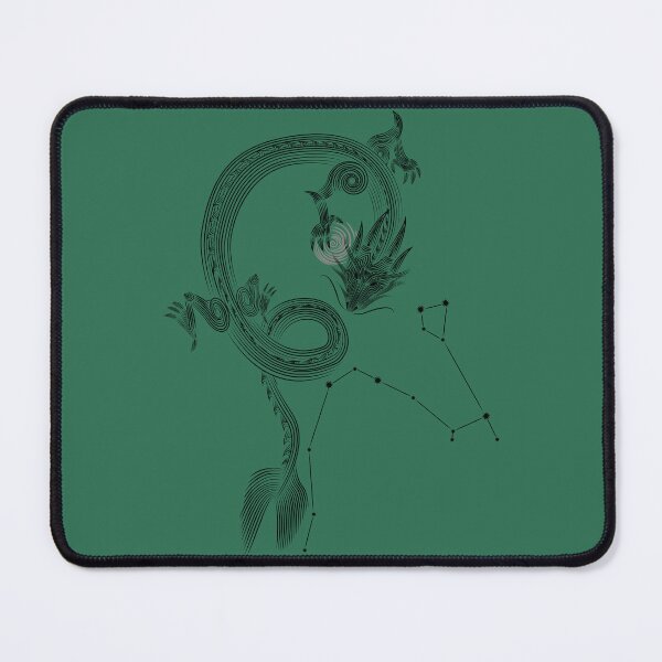 Item preview, Draco Constellation Dragon Black Minimalist Line Art designed and sold by JAMerArc.