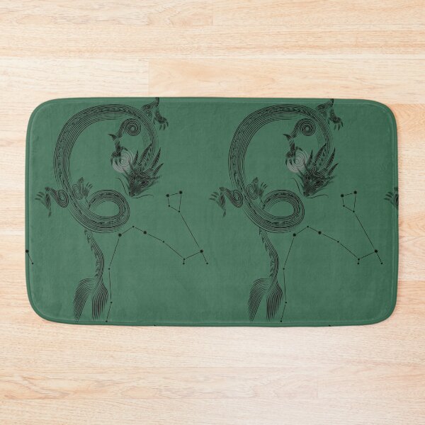 Item preview, Draco Constellation Dragon Black Minimalist Line Art designed and sold by JAMerArc.