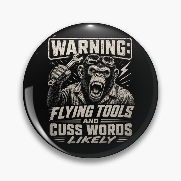 Item preview, Warning Flying Tools and Cuss Words Likely designed and sold by Victor Shadehorn.