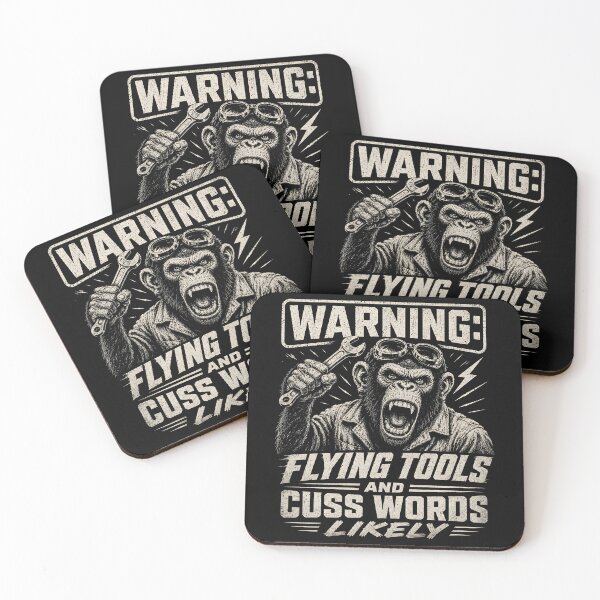 Item preview, Warning Flying Tools and Cuss Words Likely designed and sold by Victor Shadehorn.