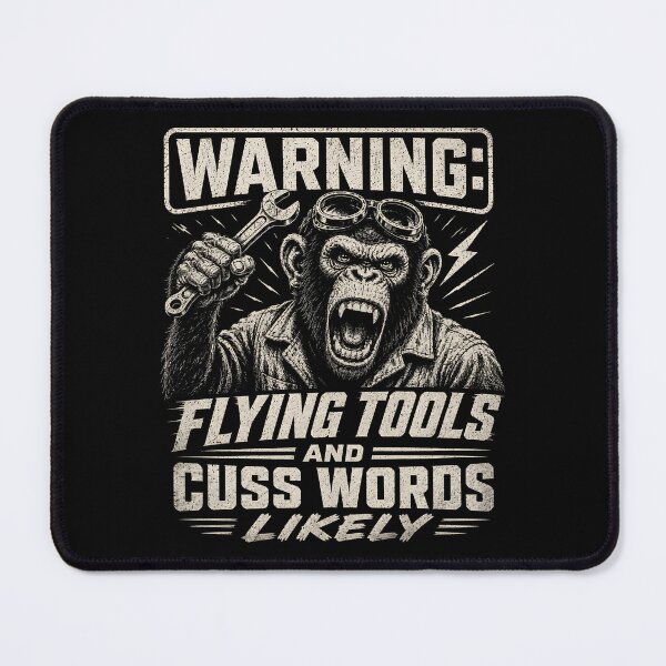 Item preview, Warning Flying Tools and Cuss Words Likely designed and sold by Victor Shadehorn.
