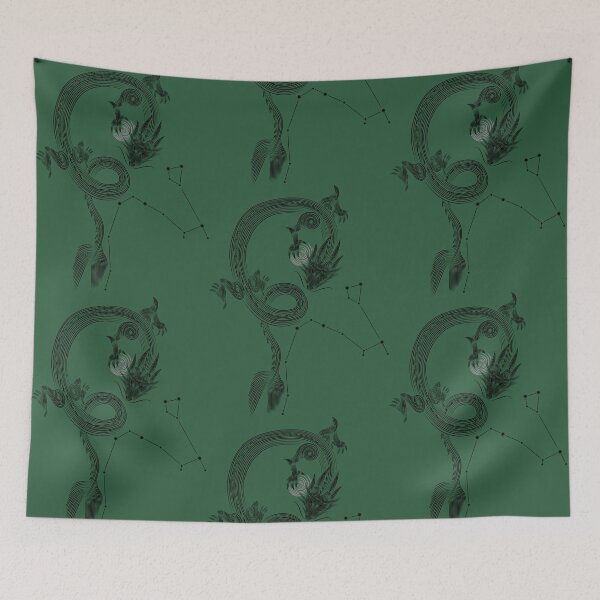 Item preview, Draco Constellation Dragon Black Minimalist Line Art designed and sold by JAMerArc.