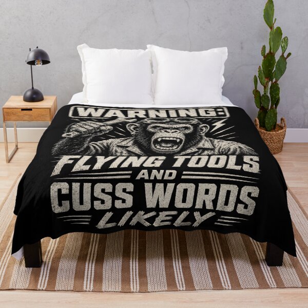 Item preview, Warning Flying Tools and Cuss Words Likely designed and sold by Victor Shadehorn.