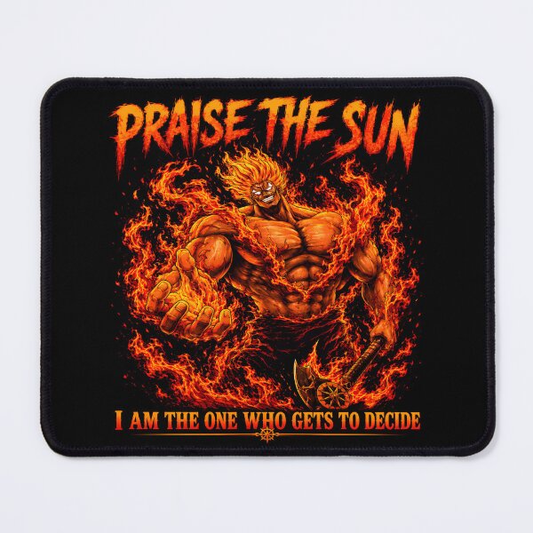 Item preview, Praise The Sun- I Am The One Who Gets To Decide - Fiery Warrior Flames Muscle Power-Aesthetic Design designed and sold by Trinidesigns123.