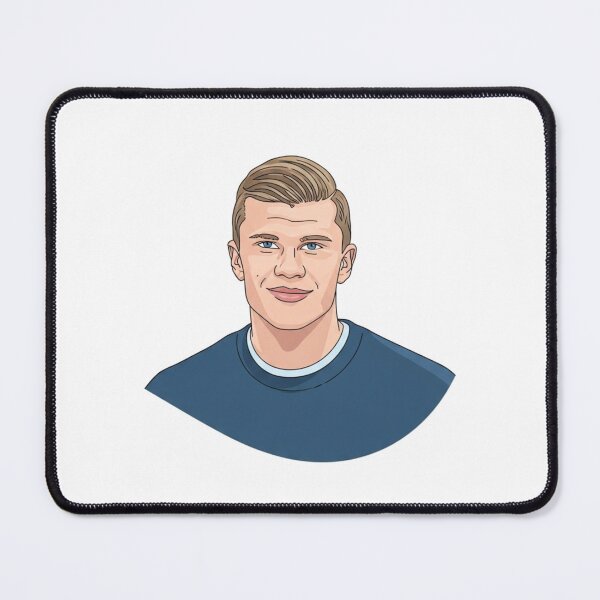 Item preview, Erling Haaland Norwegian Striker Flat Vector Football Art designed and sold by Bangcen.