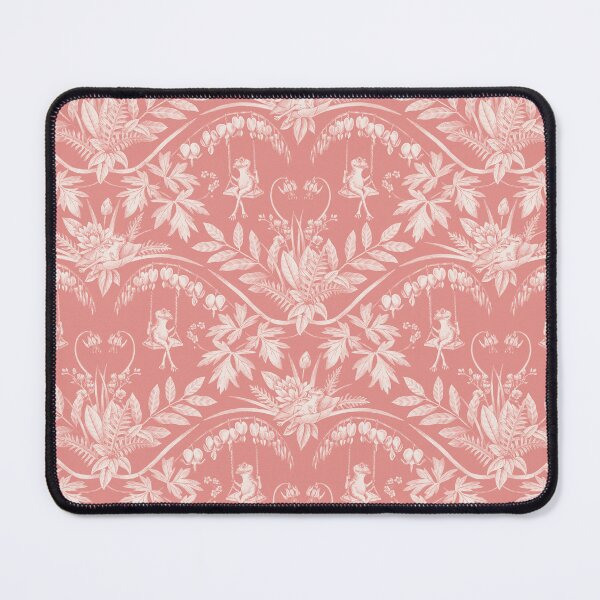 Item preview, Peach Frogs in a Flower Garden Damask - Dark designed and sold by somecallmebeth.