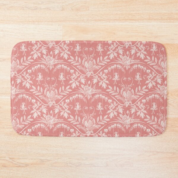 Item preview, Peach Frogs in a Flower Garden Damask - Dark designed and sold by somecallmebeth.