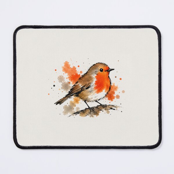 Item preview, Robin Watercolour Ink Bird Art designed and sold by planetreynolds.