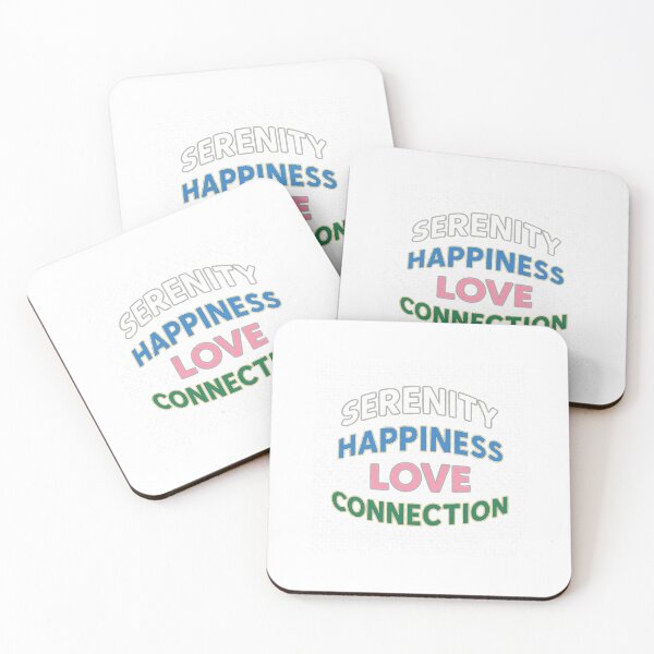 Item preview, Serenity Happiness Love Connection Quote designed and sold by BeverlyBooks.