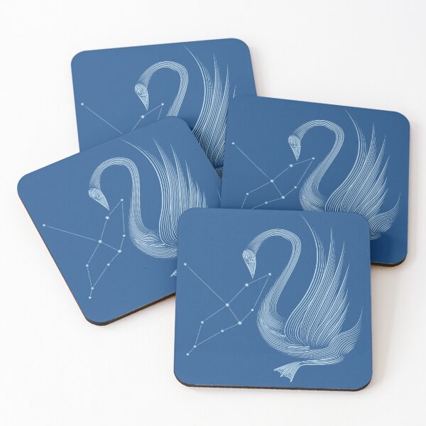 Item preview, Cygnus Swan Constellation Blue Minimalist Line Art designed and sold by JAMerArc.