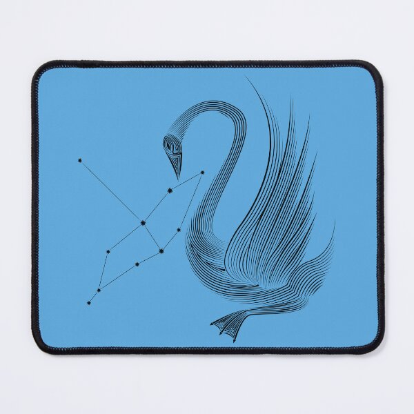 Item preview, Cygnus Swan Constellation Black Minimalist Line Art designed and sold by JAMerArc.
