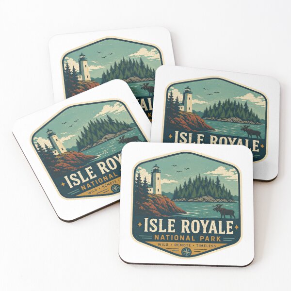 Item preview, Isle Royale National Park Wild Remote Timeless Wilderness Explorer designed and sold by Simsimah26Parks.