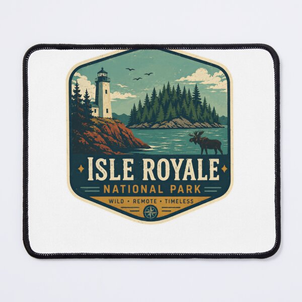 Item preview, Isle Royale National Park Wild Remote Timeless Wilderness Explorer designed and sold by Simsimah26Parks.