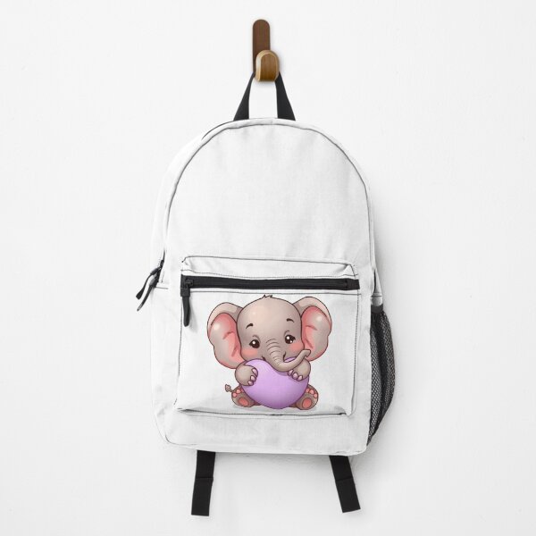 Item preview, Kawaii Pastel Sticker - Adorable Baby Elephant Love designed and sold by DigitfanStudio.