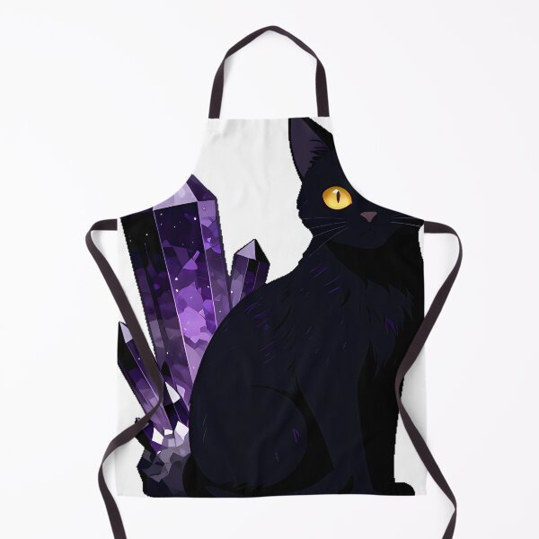 Item preview, Black Cat Amethyst Crystal designed and sold by IllumeInk.