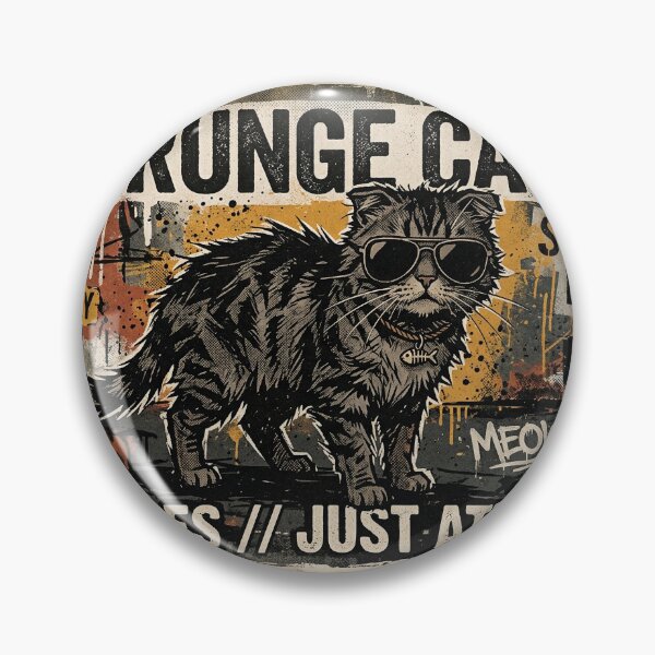 Item preview, GRUNGE CAT PUNK designed and sold by Asterisk-a.