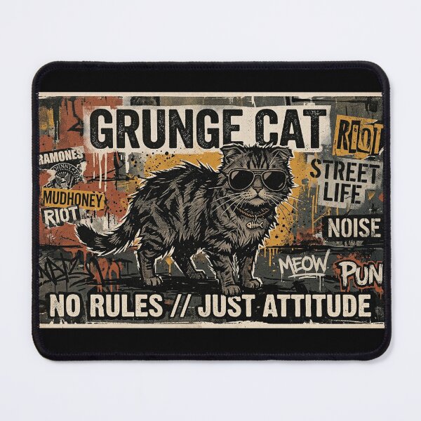 Item preview, GRUNGE CAT PUNK designed and sold by Asterisk-a.
