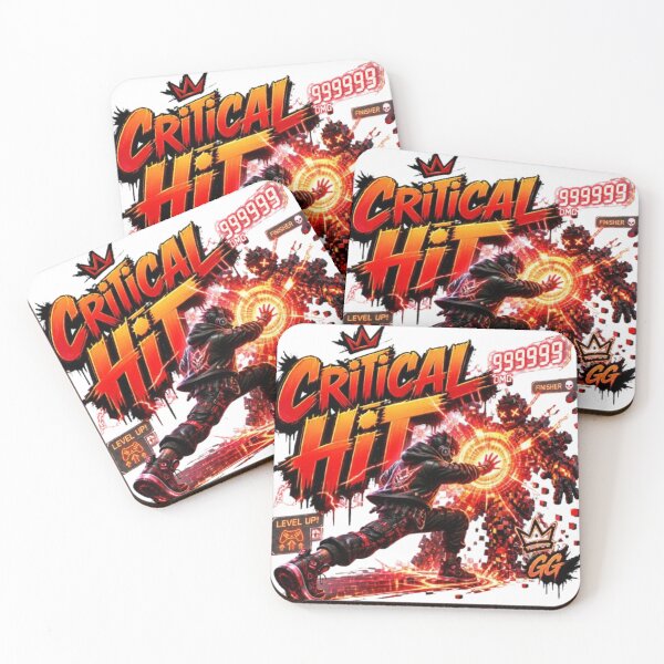 Item preview, CRITICAL HIT Gaming Sticker | Neon Esports Graffiti Gamer Design designed and sold by Stylestickers55.