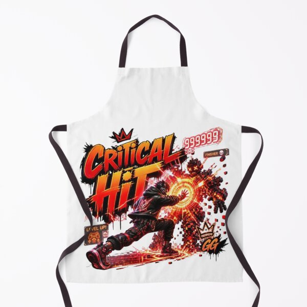 Item preview, CRITICAL HIT Gaming Sticker | Neon Esports Graffiti Gamer Design designed and sold by Stylestickers55.