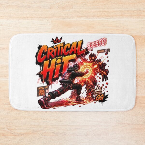 Item preview, CRITICAL HIT Gaming Sticker | Neon Esports Graffiti Gamer Design designed and sold by Stylestickers55.