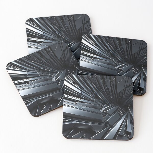 Item preview, Futuristic Sharp Metallic Spikes Tech Pattern designed and sold by CuteSlothWorld.