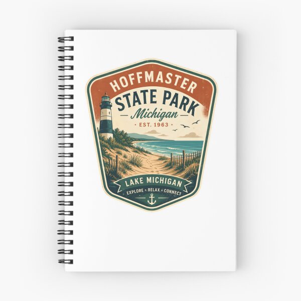 Item preview, Hoffmaster State Park Michigan Est. 1963 Lake Michigan Explore Relax Connect Michigan State Park Travel Souvenir designed and sold by Simsimah26Parks.