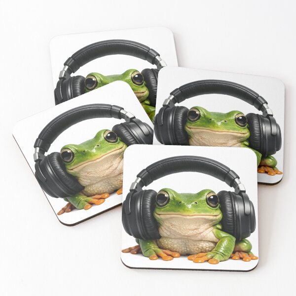 Item preview, Bass Drop Frog designed and sold by Funky Fable studio.