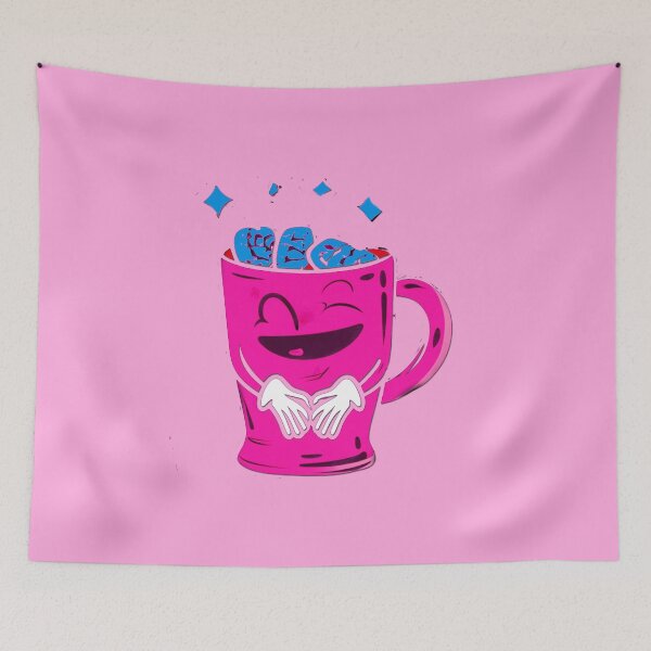 Item preview, happy mug creative fun art designed and sold by  Mudikeys.