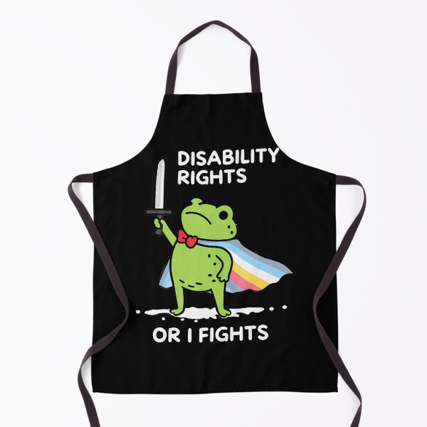 Item preview, I Will Fight Until Disability Rights Funny Frog Meme designed and sold by Apparel-Vortex.