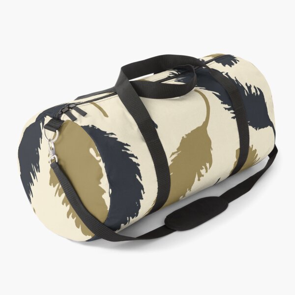 Item preview, Vintage Gold and Navy Blue Feather Pattern Art designed and sold by FawnFeatherCo.
