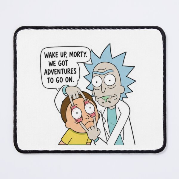 Item preview, Wake Up Morty  | Funny Rick and Morty Adventure Vinyl Sticker designed and sold by suh shop.