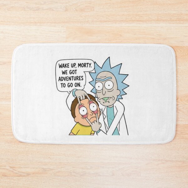 Item preview, Wake Up Morty  | Funny Rick and Morty Adventure Vinyl Sticker designed and sold by suh shop.