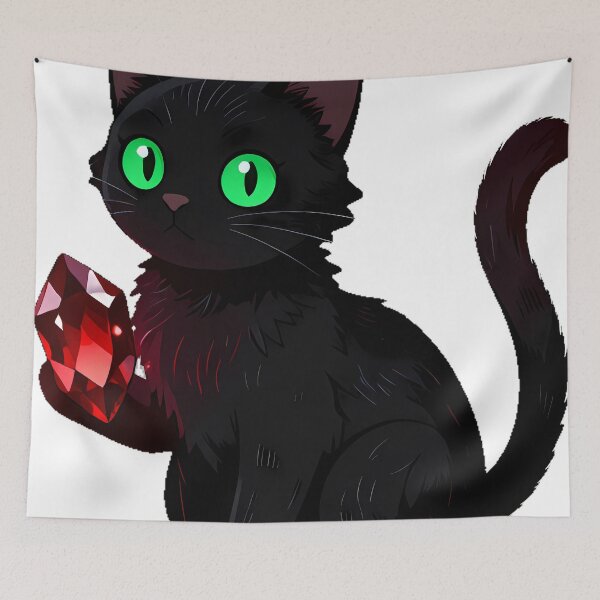 Item preview, Black Cat Garnet Crystal designed and sold by IllumeInk.
