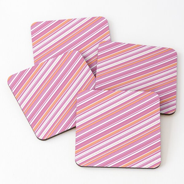 Item preview, Subtle Lesbian Pride Colors Diagonal Stripes designed and sold by humnoo.