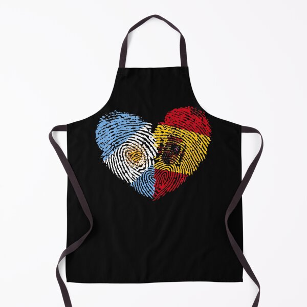 Item preview, Half Spain Half Argentine Fingerprints Flags Spain Argentina designed and sold by Apparel-Vortex.