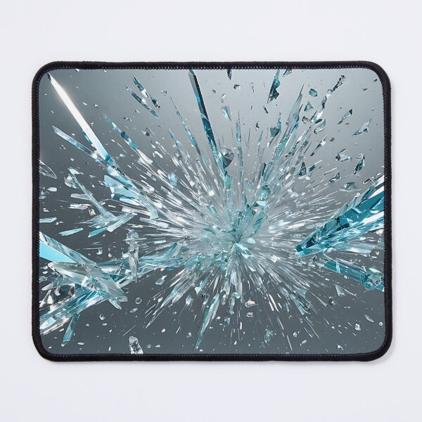Item preview, Hyper-Realistic Shattered Glass Illusion Burst Art designed and sold by CuteSlothWorld.
