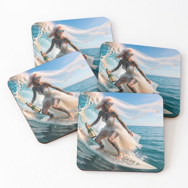 Item preview,  Gothic Bachelorette Party Surfing Bride designed and sold by Voodoo Store Paranormal Collections.