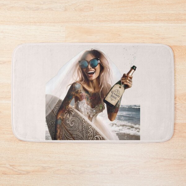Item preview, Gothic Bachelorette Party Champagne Surfboard designed and sold by Voodoo Store Paranormal Collections.